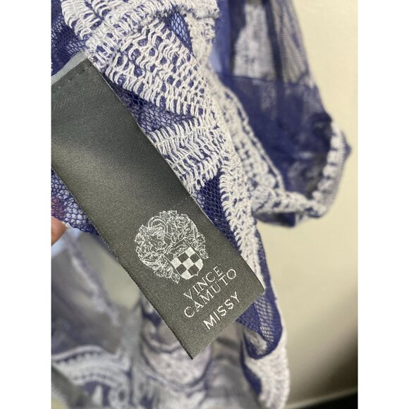 Vince‎ Camuto Missy Sheer Lace Embroidered Kimono Cardigan Cover- Up OS Medium - Picture 3 of 12